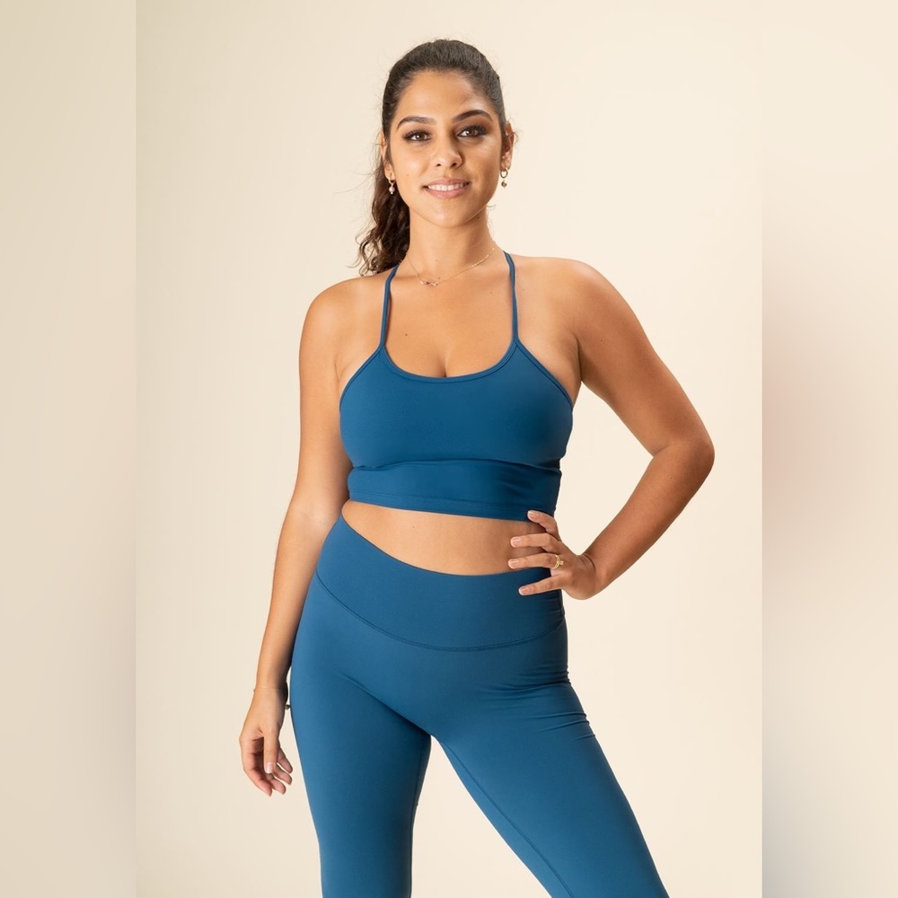 Paragon Fitwear High Rise Best Friend Legging in Sailor Blue (top also for sale)